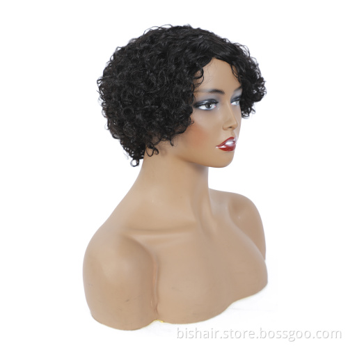 Wholesale Human Hair Wig Brazilian Afro Kinky Curly Wigs For Black Women Non Lace Front Human Hair Wigs